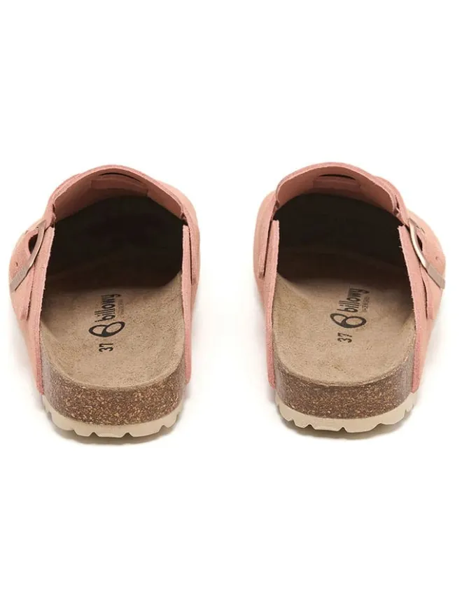 Leder-Clogs in Rosa>billowy Best