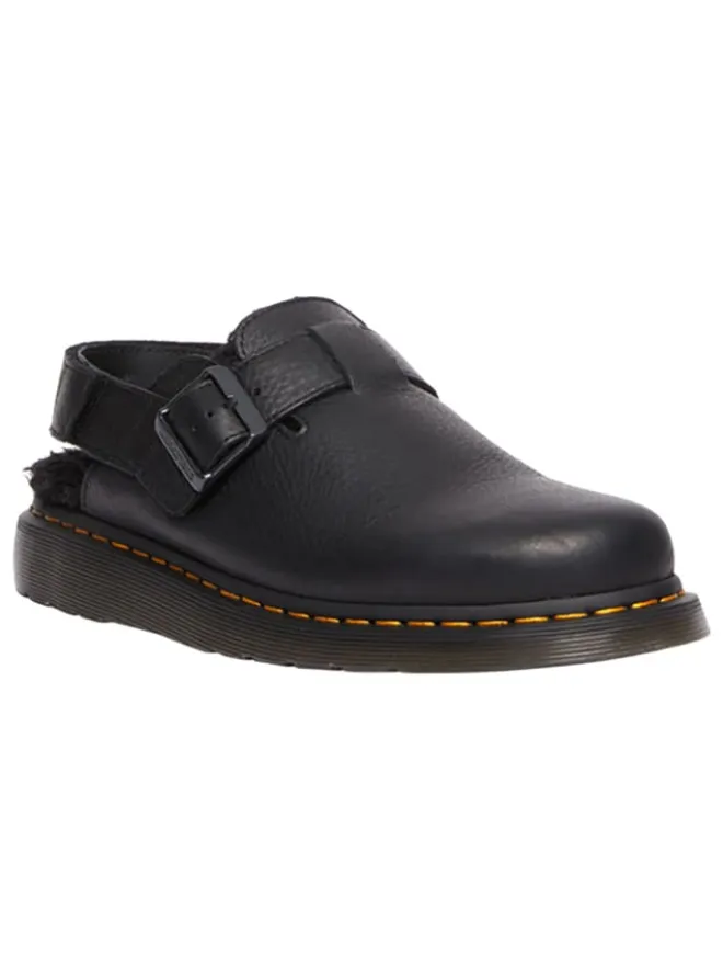 Leder-Clogs in Schwarz>Dr. Martens Clearance