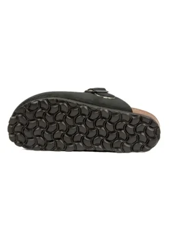 Leder-Clogs in Schwarz><noscript><img width=