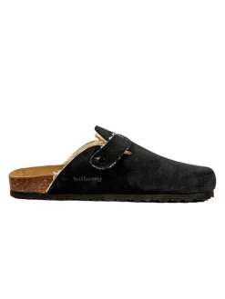Leder-Clogs in Schwarz><noscript><img width=