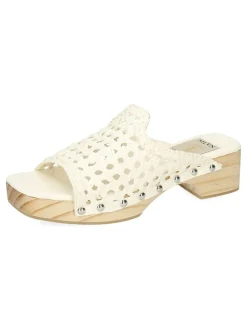 Leder-Clogs "Maria 1" in Creme>MELVIN & HAMILTON Clearance