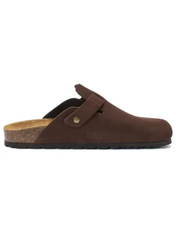 Mandel Hausschuhe^Leder-Clogs 