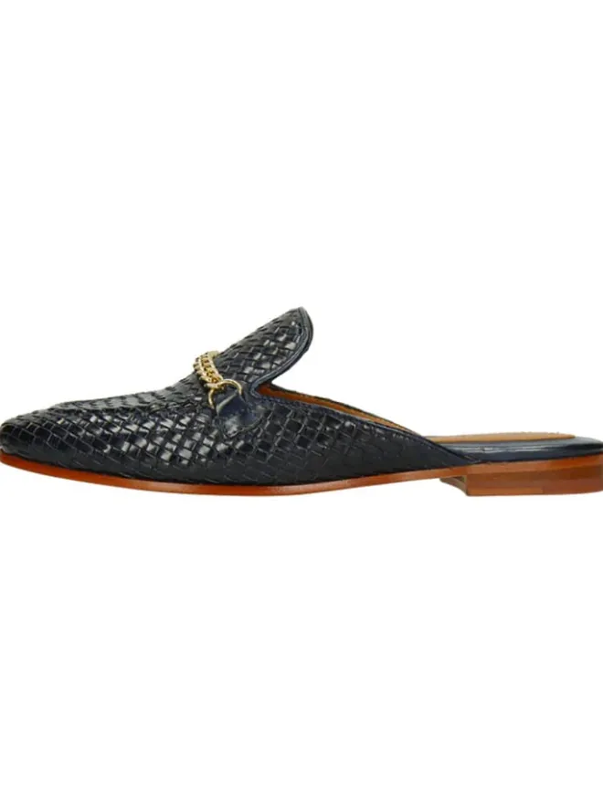MELVIN & HAMILTON Clogs & Pantoletten^Leder-Clogs "Scarlett 77" in Dunkelblau
