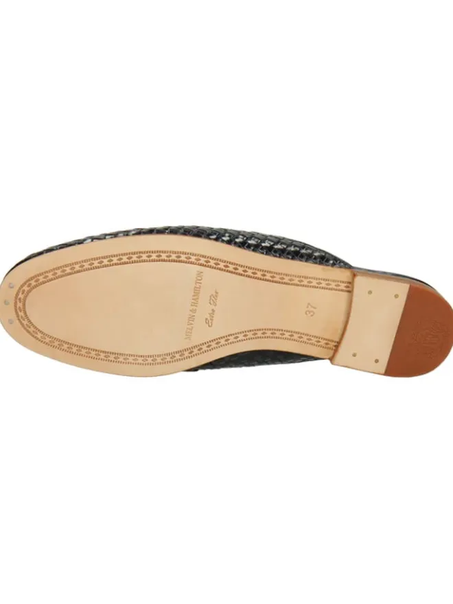 MELVIN & HAMILTON Clogs & Pantoletten^Leder-Clogs "Scarlett 77" in Dunkelblau