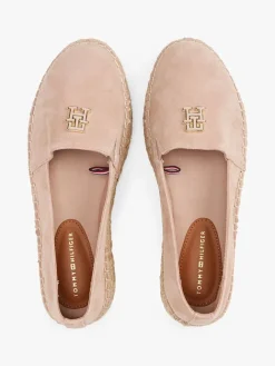 Leder-Espadrilles in Rosa><noscript><img width=