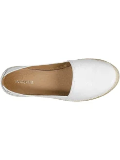 Wojas Halbschuhe^Leder-Espadrilles in Weiß