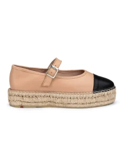 Leder-Espandrilles in Beige/ Schwarz>LLOYD New