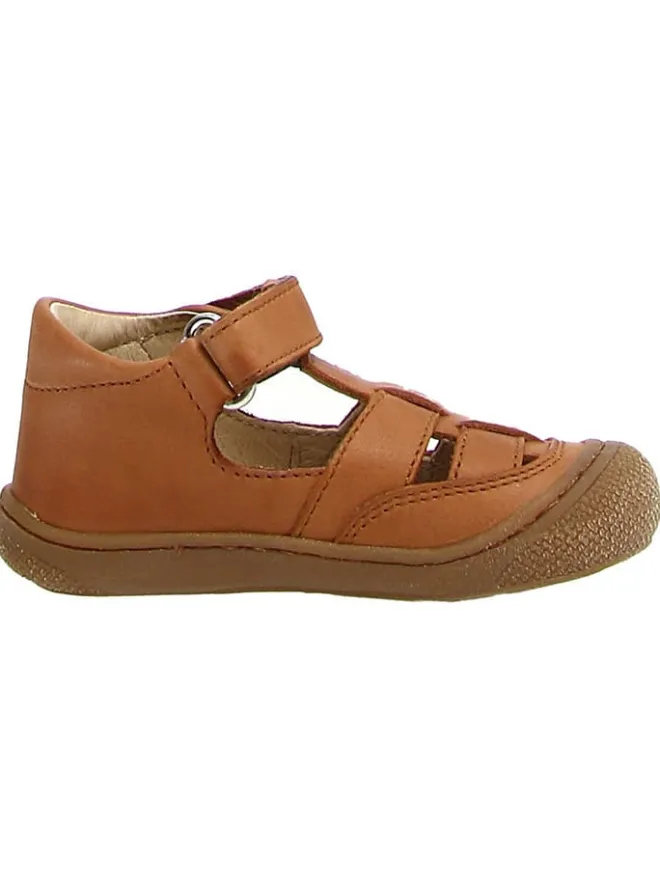 Leder-Halbsandalen "5282 Nappa" in Hellbraun>Naturino