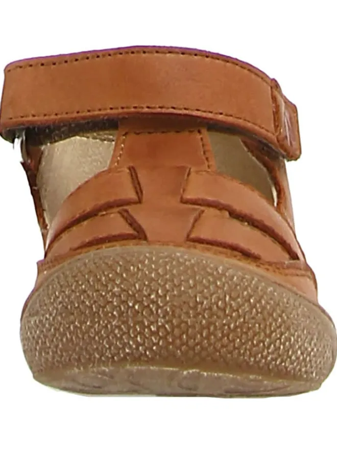 Leder-Halbsandalen "5282 Nappa" in Hellbraun>Naturino
