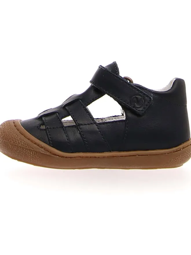 Naturino Sandalen^Leder-Halbsandalen "Bede" in Schwarz