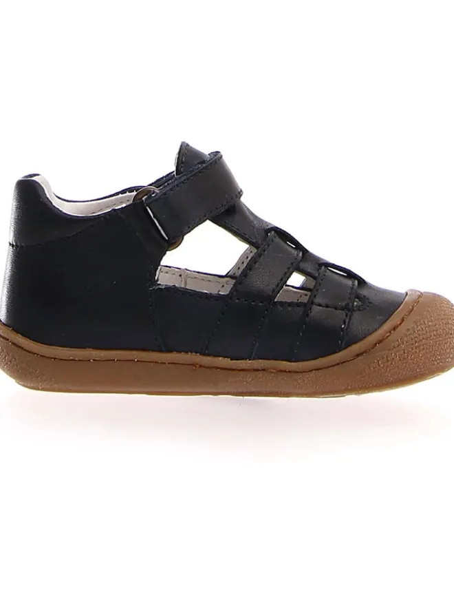 Naturino Sandalen^Leder-Halbsandalen "Bede" in Schwarz
