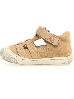 Naturino Sandalen^Leder-Halbsandalen "Bede" in Hellbraun