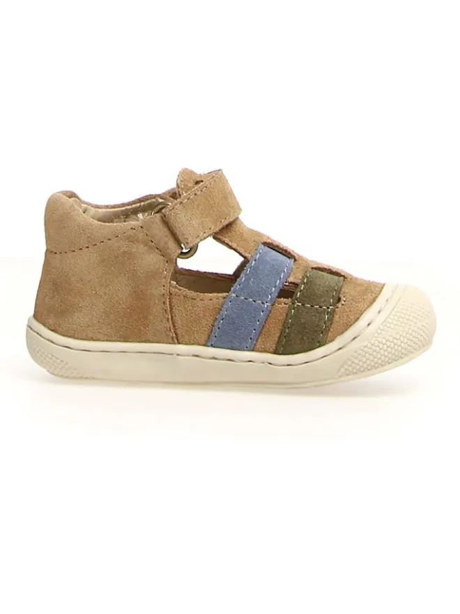 Naturino Sandalen|Sandalen·Halbsandalen^Leder-Halbsandalen "Bede" in Hellbraun