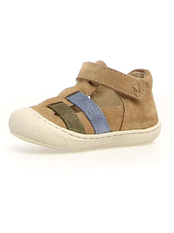 Naturino Sandalen|Sandalen·Halbsandalen^Leder-Halbsandalen "Bede" in Hellbraun