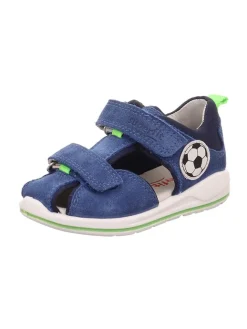 superfit Sandalen·Sandalen|Sandalen^Leder-Halbsandalen "Boomerang" in Blau