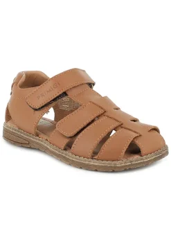 Primigi Sandalen·Halbsandalen^Leder-Halbsandalen "Cuoio" in Hellbraun