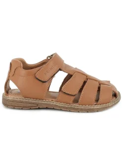 Primigi Sandalen·Halbsandalen^Leder-Halbsandalen "Cuoio" in Hellbraun