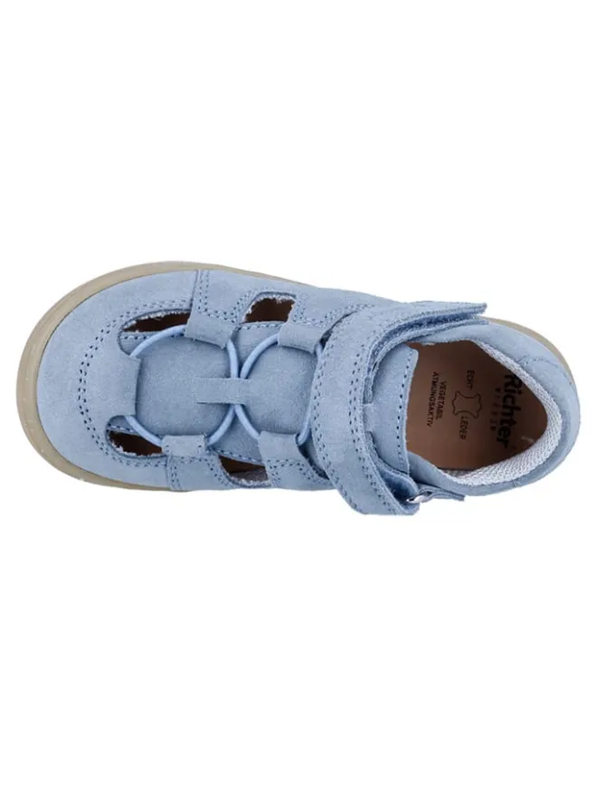 Richter Shoes Sandalen·Halbsandalen^Leder-Halbsandalen "Dash" in Hellblau