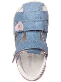 Primigi Sandalen^Leder-Halbsandalen in Blau/ Rosa