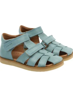 POM POM Sandalen·Halbsandalen^Leder-Halbsandalen in Blau