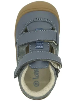 Leder-Halbsandalen in Blau><noscript><img width=