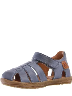 Leder-Halbsandalen in Blau><noscript><img width=