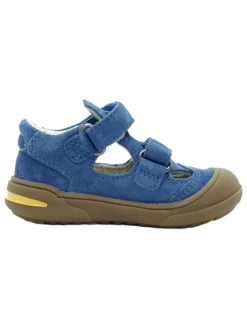 Leder-Halbsandalen in Blau><noscript><img width=