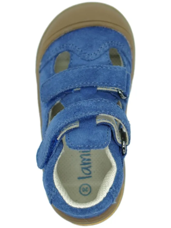 Leder-Halbsandalen in Blau>lamino Best