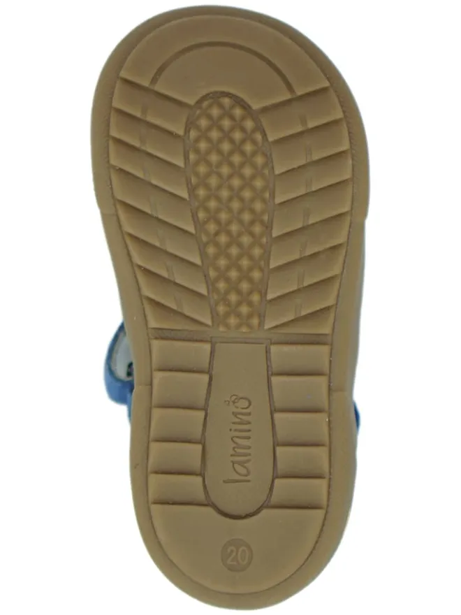 Leder-Halbsandalen in Blau>lamino Best