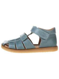 POM POM Sandalen·Halbsandalen^Leder-Halbsandalen in Blau