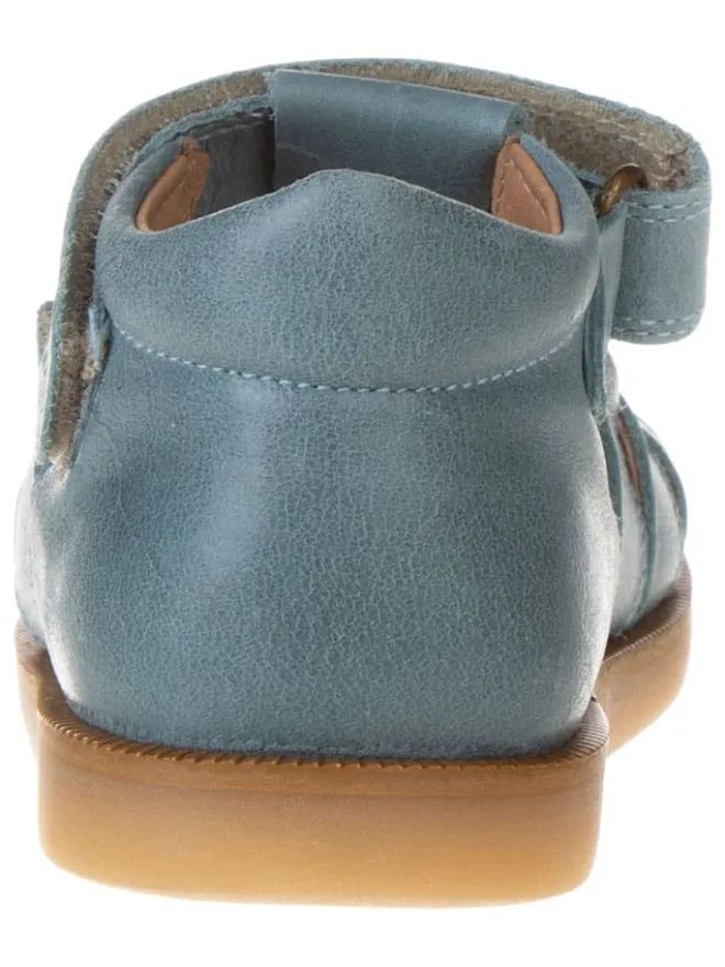 POM POM Sandalen·Halbsandalen^Leder-Halbsandalen in Blau