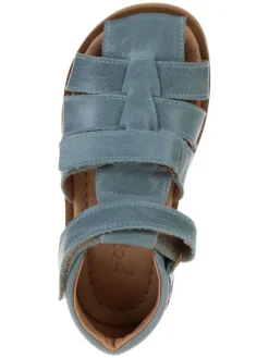 POM POM Sandalen·Halbsandalen^Leder-Halbsandalen in Blau