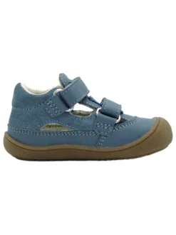 Leder-Halbsandalen in Blau><noscript><img width=
