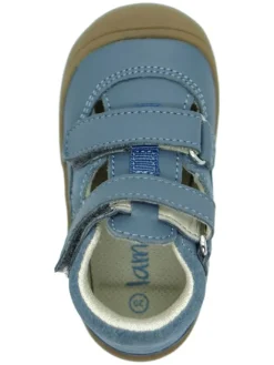 Leder-Halbsandalen in Blau><noscript><img width=