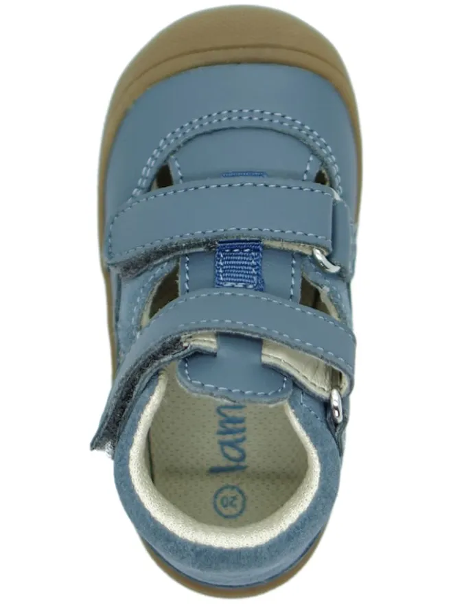 Leder-Halbsandalen in Blau>lamino New