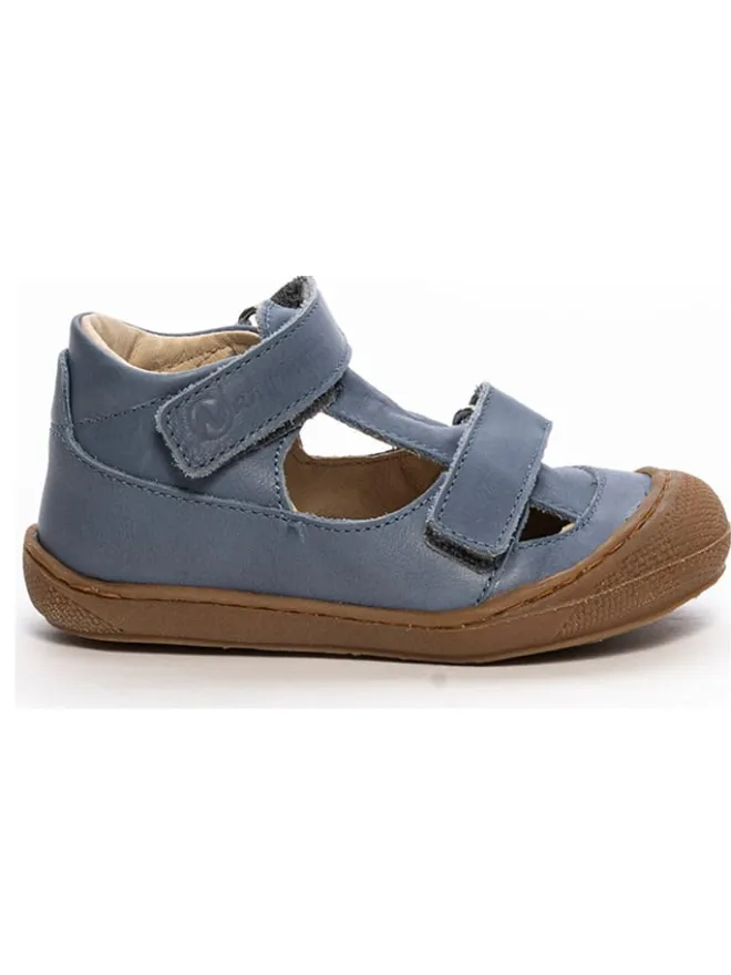 Naturino Sandalen^Leder-Halbsandalen in Blau