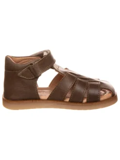 Leder-Halbsandalen in Braun>POM POM Discount