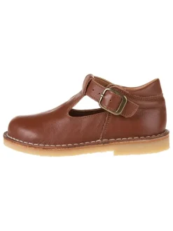 Leder-Halbsandalen in Braun>kmins Clearance