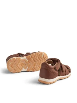Wheat Sandalen^Leder-Halbsandalen in Braun