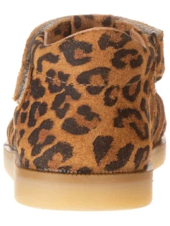 Leder-Halbsandalen in Braun><noscript><img width=