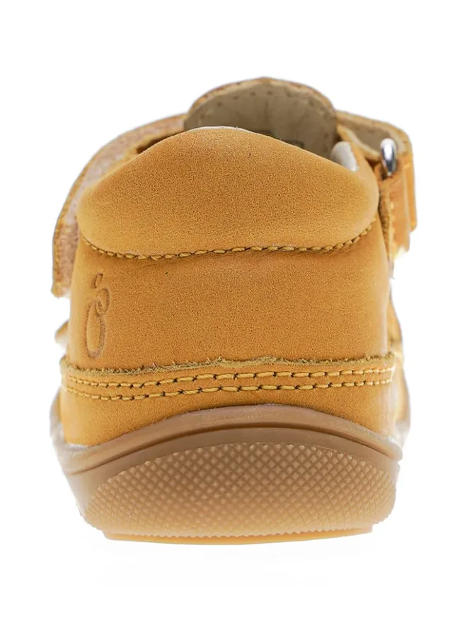 Leder-Halbsandalen in Camel>lamino Online