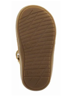 Leder-Halbsandalen in Camel><noscript><img width=