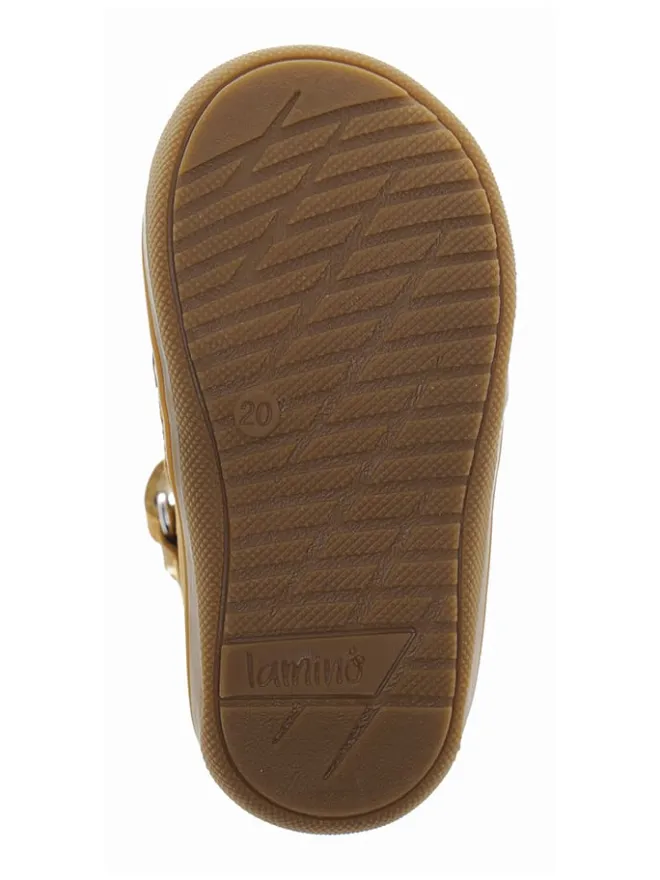 Leder-Halbsandalen in Camel>lamino Online