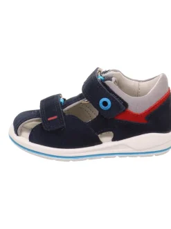 Leder-Halbsandalen in Dunkelblau>superfit