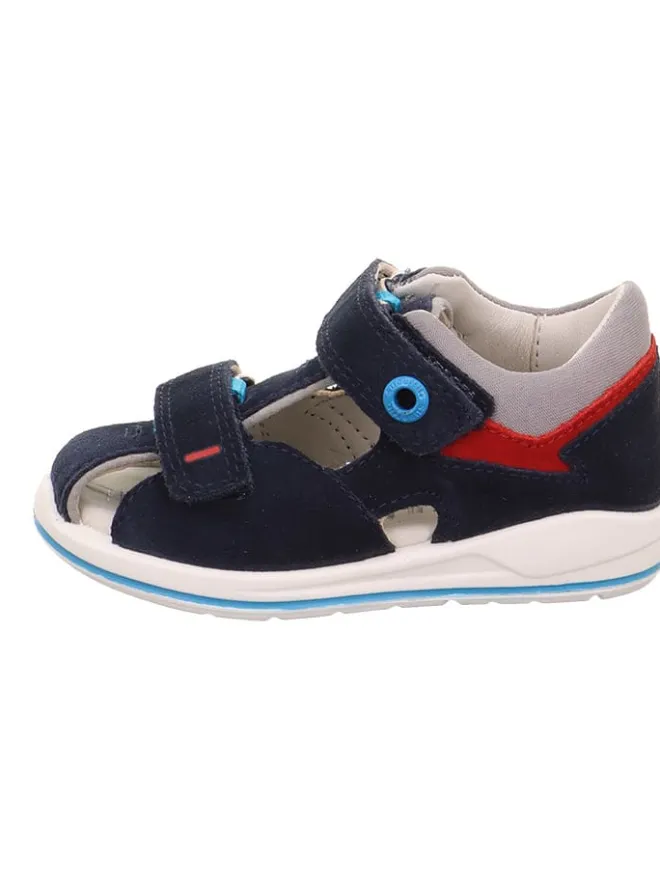 Leder-Halbsandalen in Dunkelblau>superfit