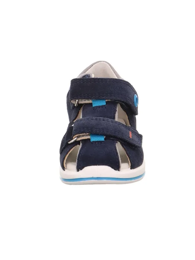 Leder-Halbsandalen in Dunkelblau>superfit