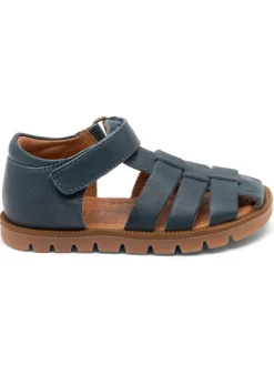 bisgaard Sandalen·Halbsandalen^Leder-Halbsandalen in Dunkelblau