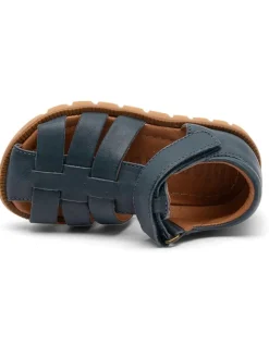 bisgaard Sandalen·Halbsandalen^Leder-Halbsandalen in Dunkelblau