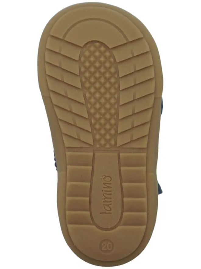 Leder-Halbsandalen in Dunkelblau>lamino Best