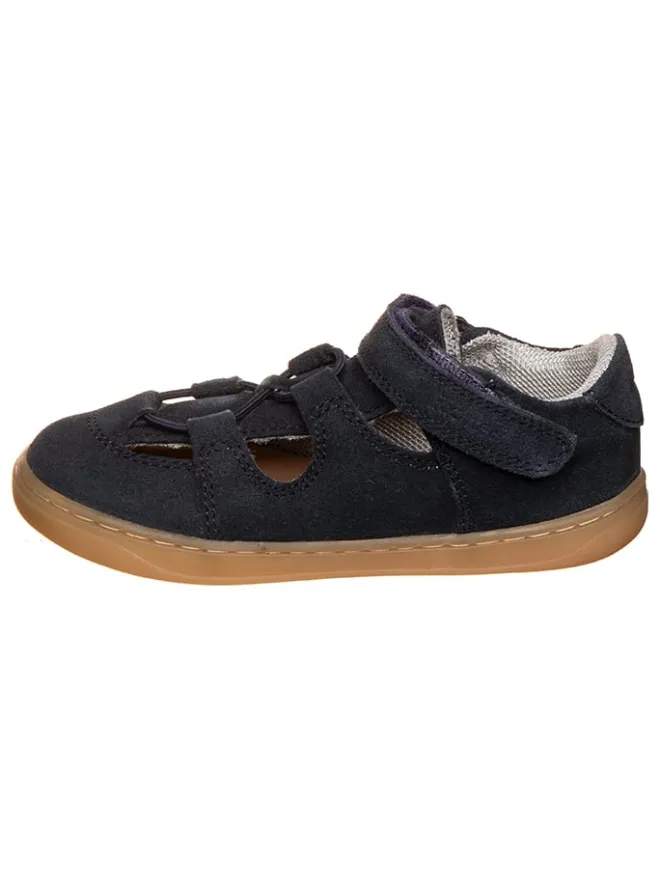 Leder-Halbsandalen in Dunkelblau>Richter Shoes New
